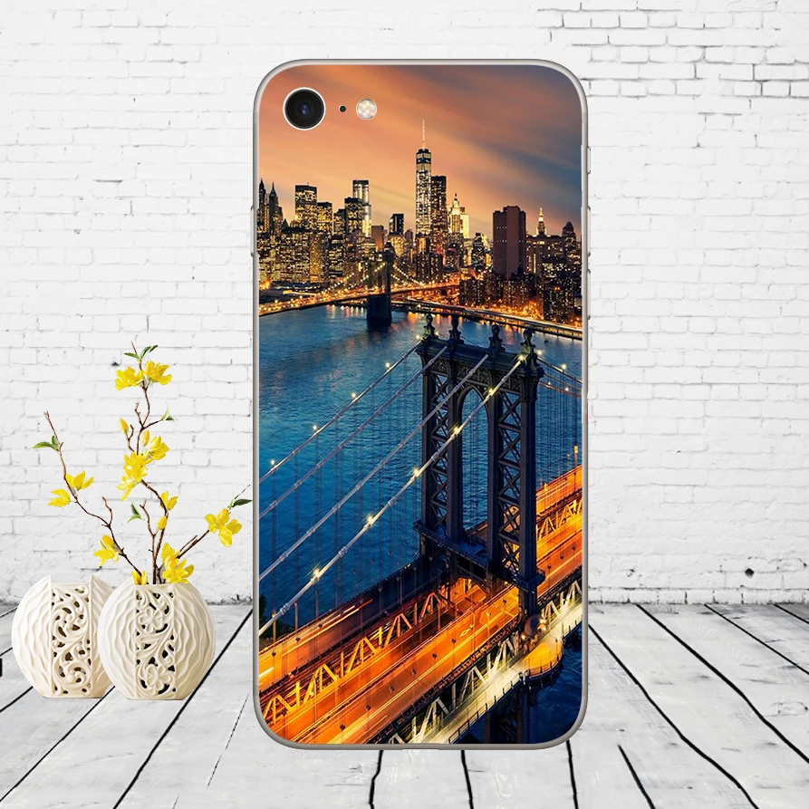 175DD Нью-Йорк Сити Мягкий силиконовый чехол для iPhone 5 5S SE 6 6s 8 plus 7 7 Plus X XS SR MAX чехол - Цвет: 3