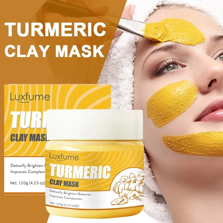 240G Nourishing Whitening Anti-wrinkle Pore Cleaner Skin Care Female Face Mud Mask Product Mix Turmeric Clay Pink | Красота и