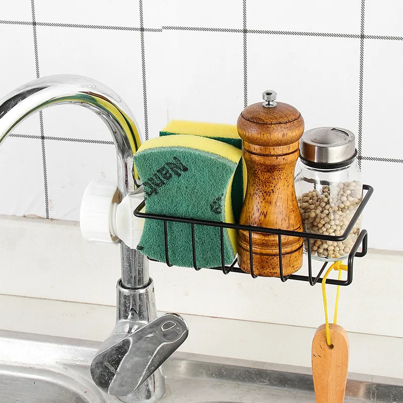 

Kitchen Dishcloth Clip Shelf Stainless Steel Hot Sink Hanging Storage Rack Holder Faucet Clip Bathroom Drain Dry Towel Organizer