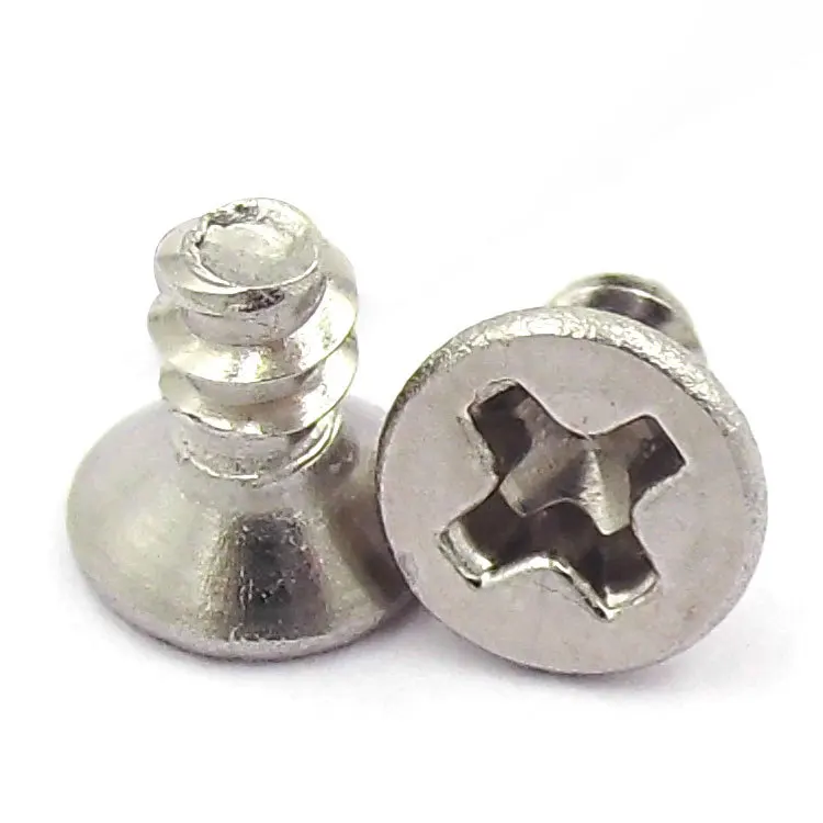 100 шт./лот Самонарезающий винт из нержавеющей стали 304 с потайной крестовой