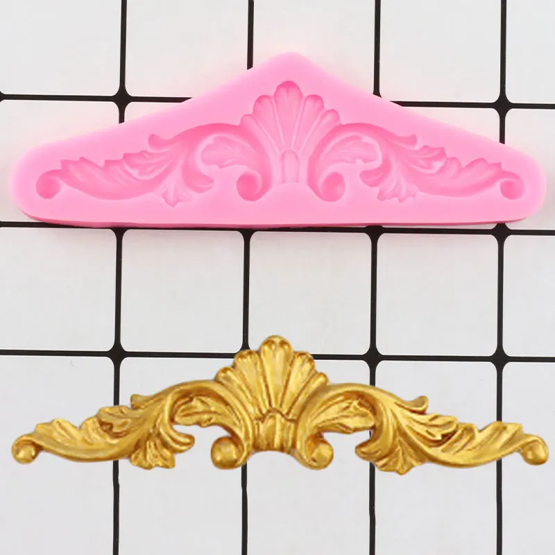 

Baroque Scroll Relief Silicone Molds Wedding Cake Border Fondant Mold Cake Decorating Tools Candy Clay Chocolate Gumpaste Moulds