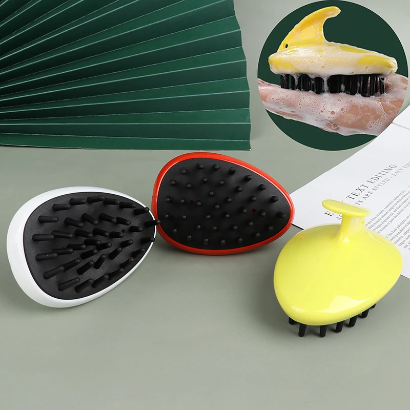 

1 Pcs Multifunctional Shampoo Brush Handheld Abs Scalp Shampoo Massage Brush Shower Hair Comb Mini Head Meridian Massage Comb