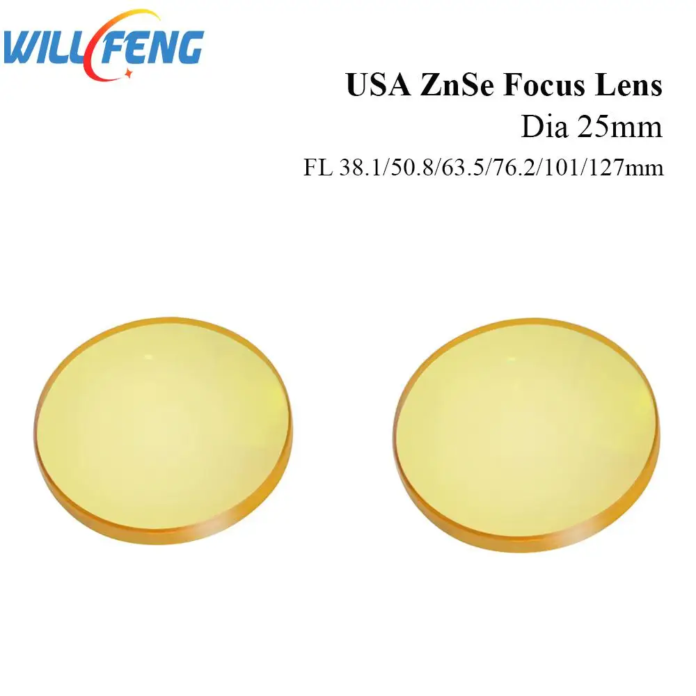 Фокусное расстояние фокусного объектива Will Feng диаметром 25 мм США ZnSe 38 1 50 8 63 5 76 2 101