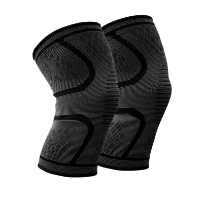 

S-XL A pair Basketball Fitness Running Non-slip Nylon Knee Pads Outdoor Riding Thermal Protective Pad Protecting Knees 5 Colors