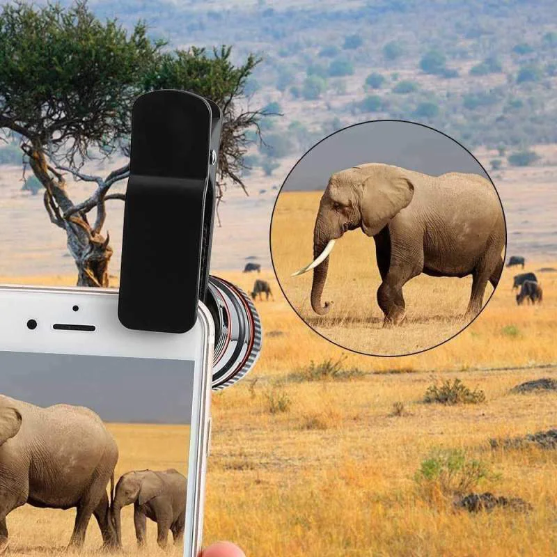 Практичный монокулярный телескоп с 12-кратным оптическим зумом для мобильных