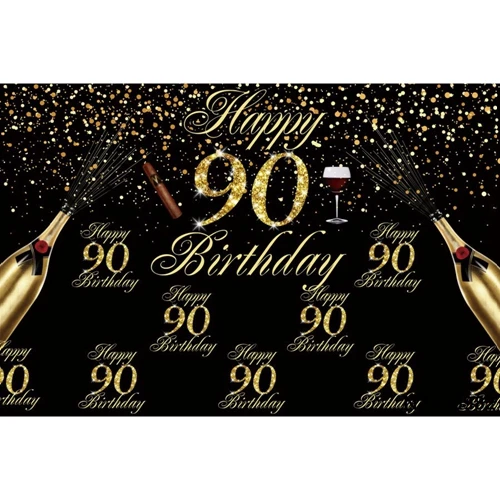 Yeele Happy 30th 40 50 60 70 80 90 день рождения фон Золотой горошек вино пользовательские виниловые фотографии фон баннер Фотофон - Цвет: NZY06982