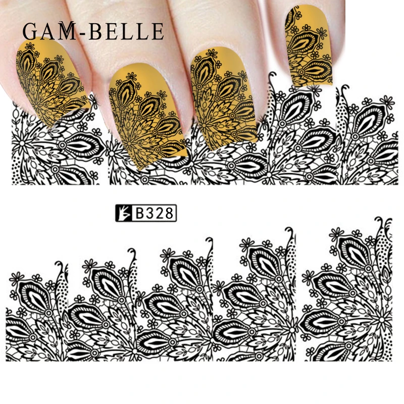 1 шт. наклейка для ногтей белый и черный цвета|Стикеры наклейки| |