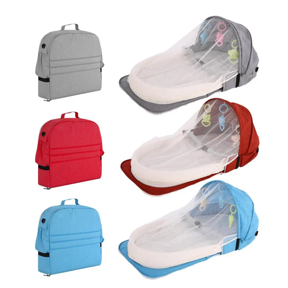 

Portable Bassinet Baby Bed Outdoor Travel Sun Protection Mosquito Net Foldable Breathable Infant Sleeping Basket Dropshipping