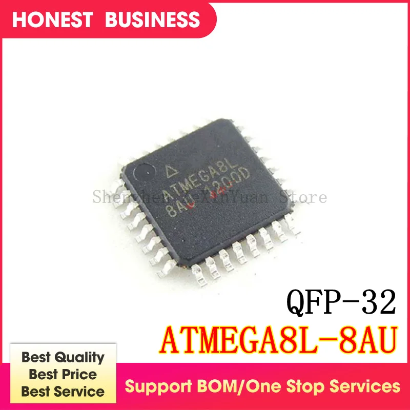 

NEW 2PCS ATMEGA8L-8AU ATMEGA8A-AU ATMEGA8L ATMEGA8A ATMEGA8 QFP-32 In Stock