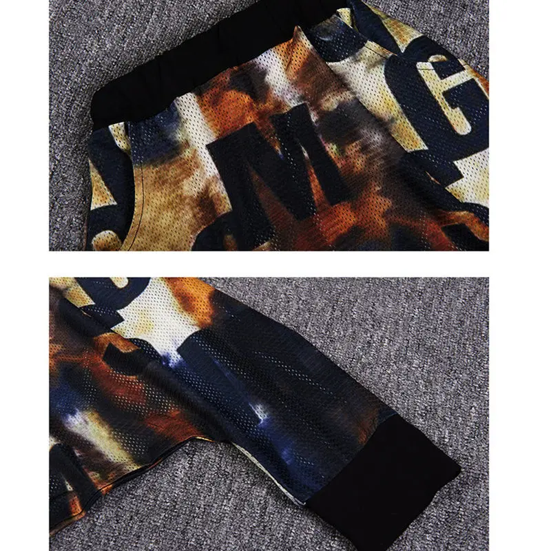 Комплект одежды для мальчиков в стиле хип-хоп с мультяшным черепом и круглым