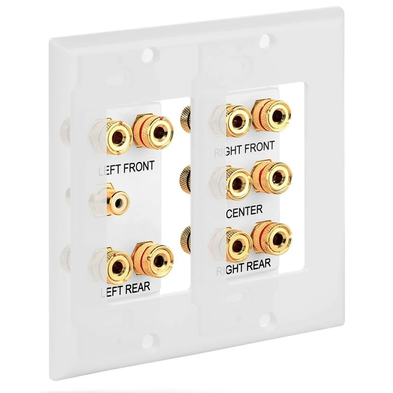 5 1 2 Gang настенная панель динамика с RCA банановой стойкой для объемного домашнего