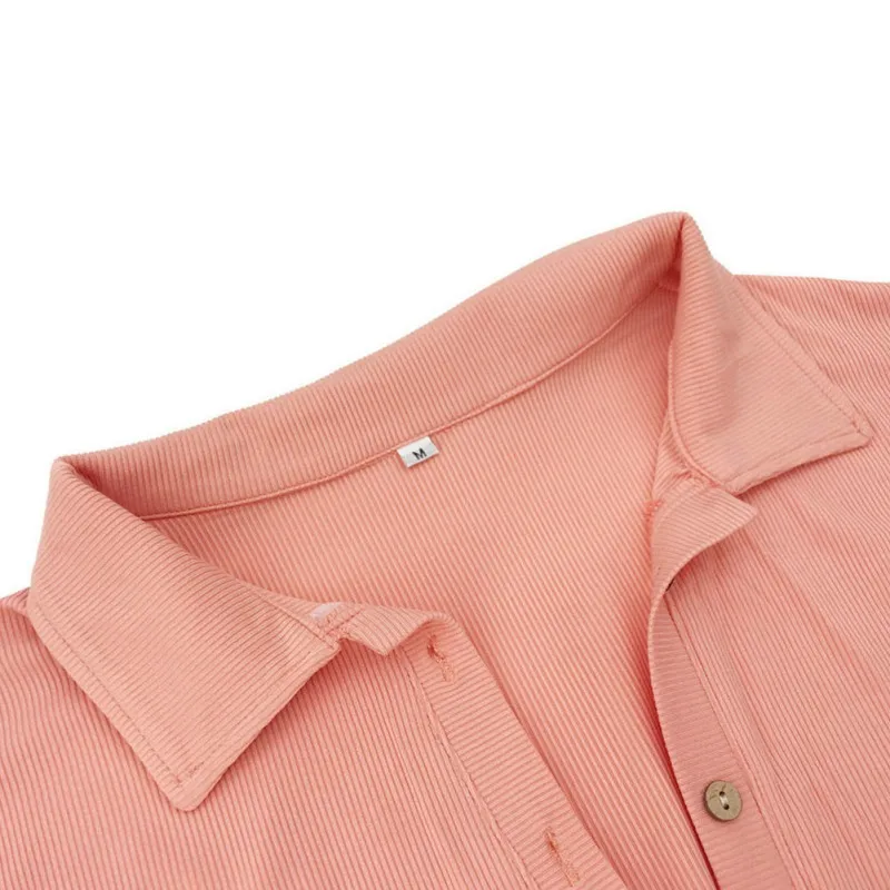 

Women's Long Sleeve Fashion Autumn Winter Sexy Low-cut Lapel Solid Color Pocket Knit Woolen Casual Short Jumpsuit