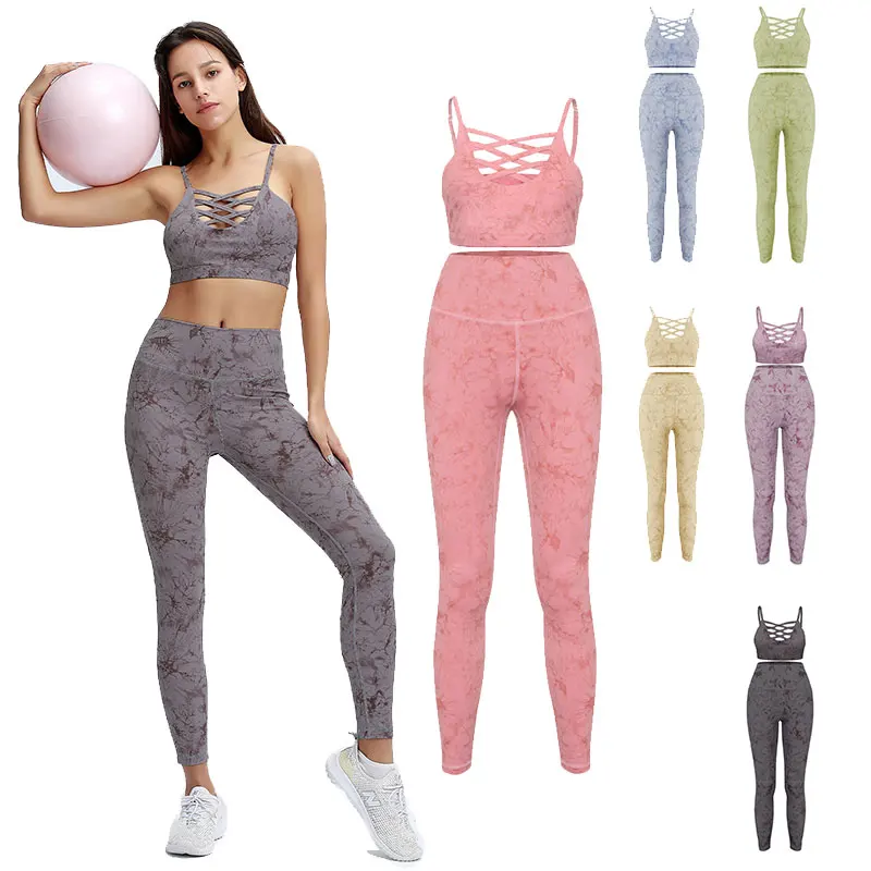 

2021 Newest Women cross back yoga sports bra breathable shock proof fitness push up top yoga running active sportswear vest bra