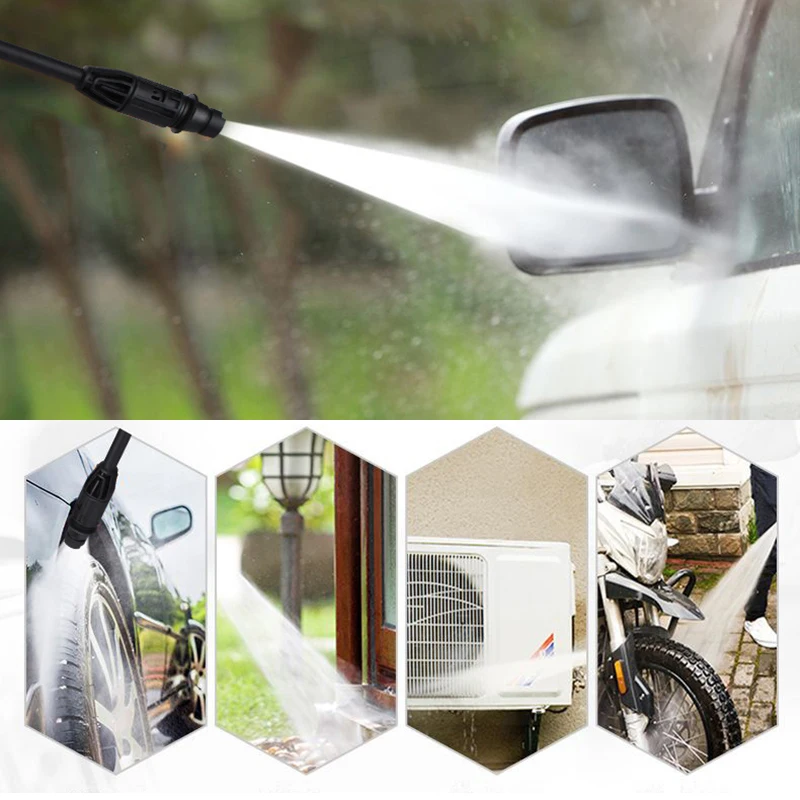 

Portable Electric Pressure Car Washer Powerful Sprayer Water Gun Battery Water Pressure Machine Snow Foam Lance Car Wash Parts