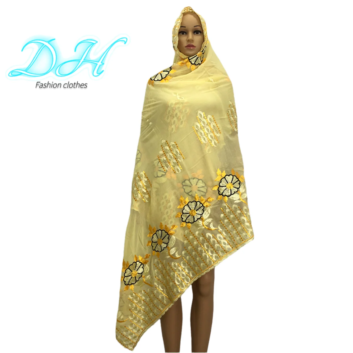 Новый Африканский модный мусульманский тюрбан для женщин большой размер