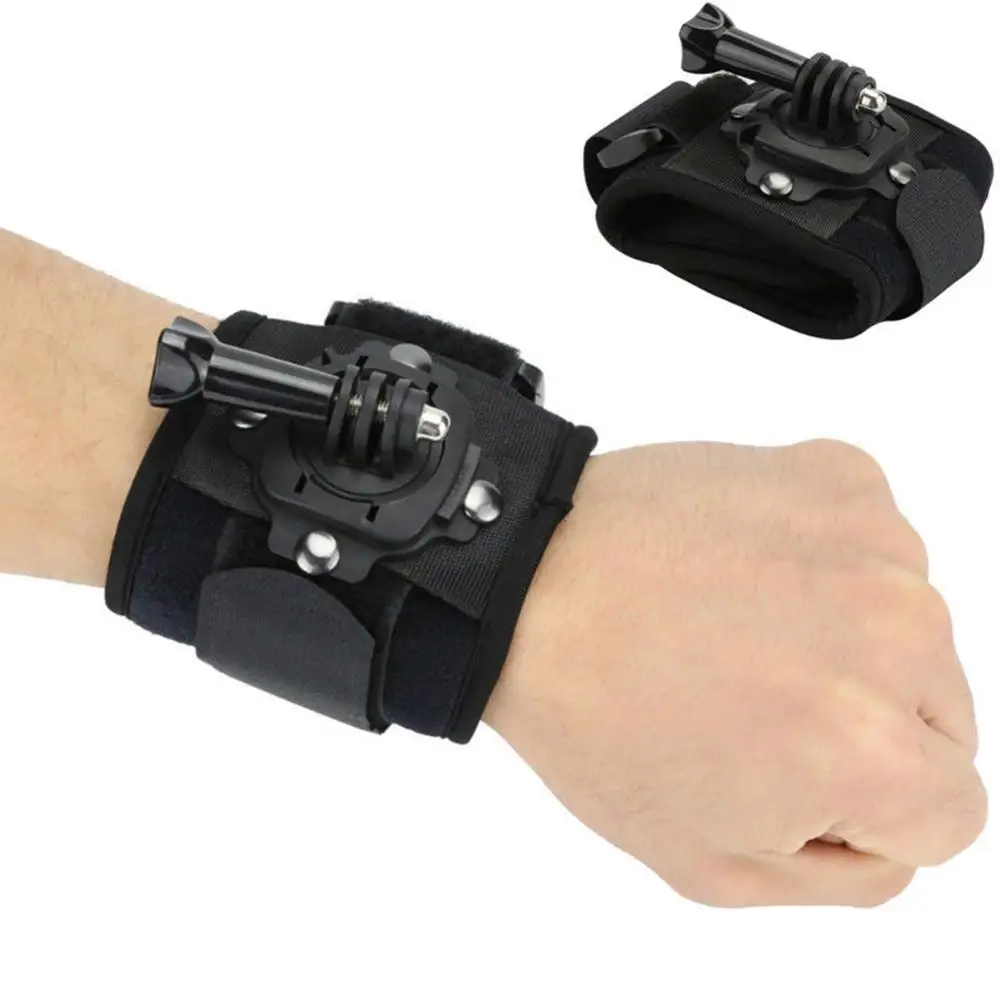 - Arm Belt 360 Degree Rotation Hand Wrist Strap Brand for GoPro Hero 9/8/7/6/5/4/3+/2 Camera Fist Adapter Band