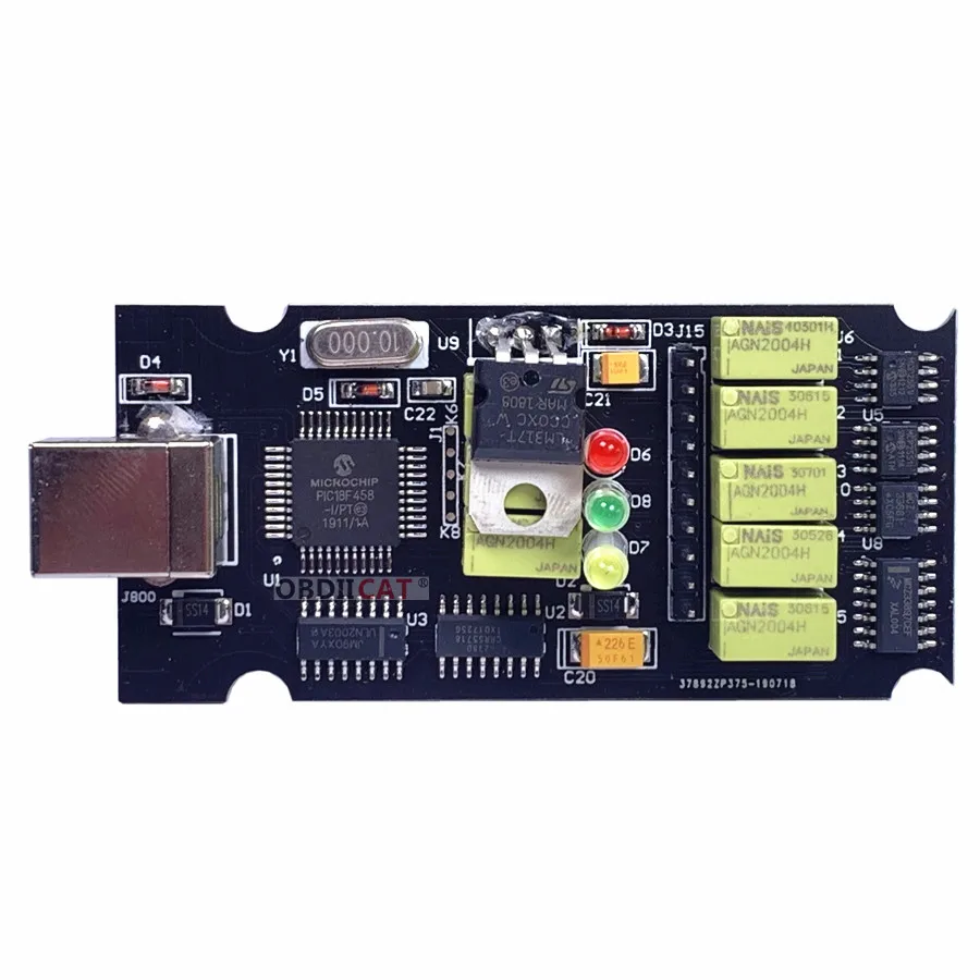 OBDIICAT OBD2 OP-COM V1.99 OPCOM для Op-el автомобильный диагностический сканер с реальным PIC18f458 OP