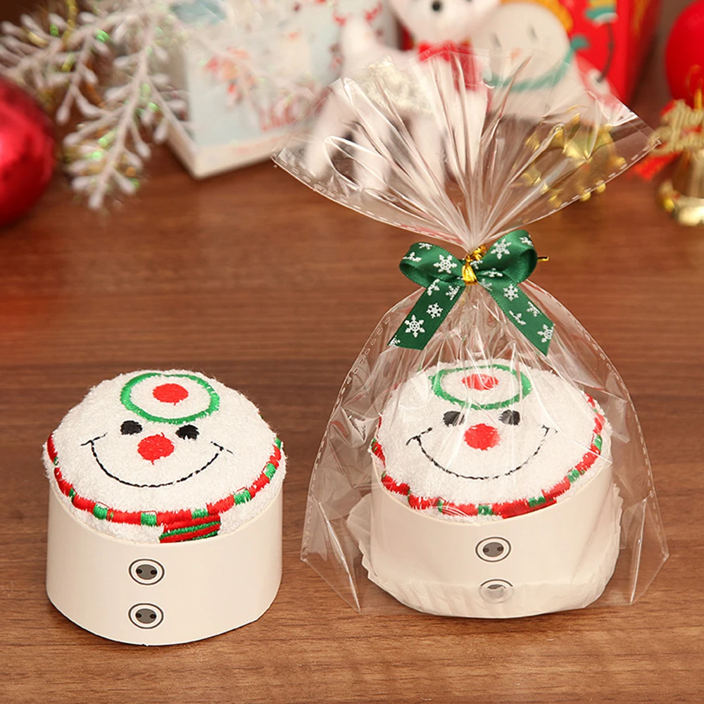 Хлопковое полотенце для кекса рождественский подарок детей 30х30см|Кулоны и