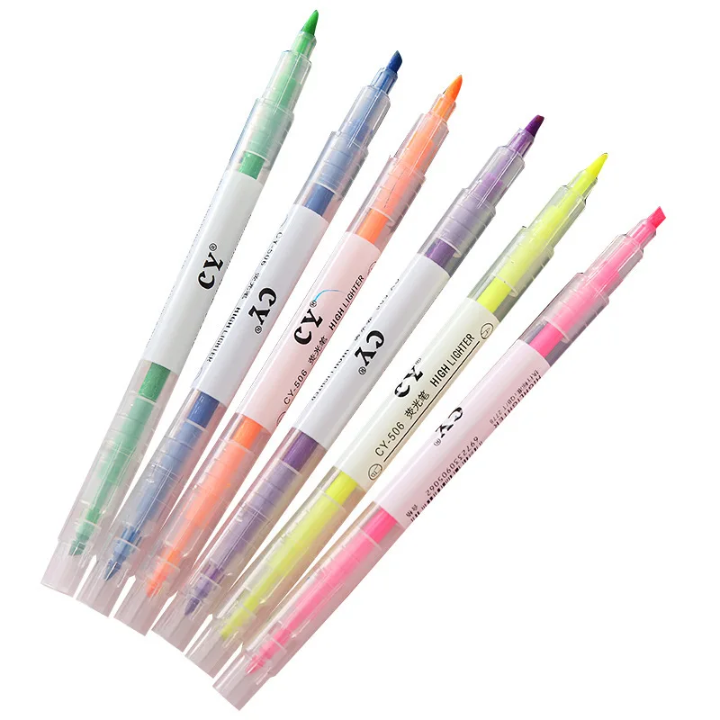 6 шт./компл. mark ручки кавайные канцелярские принадлежности маркеры граффити кисти