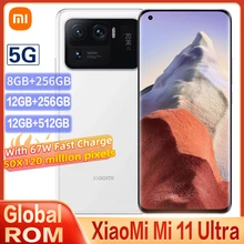 Original Global ROM Xiaomi Mi 11 Ultra 5G Smartphone Snapdragon 888 CPU 50MP Camera 67W Fast Charge 120HZ Curved Screen With NFC