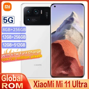 Original Global ROM Xiaomi Mi 11 Ultra 5G Smartphone Snapdragon 888 CPU
50MP Camera 67W Fast Charge 120HZ Curved Screen With NFC