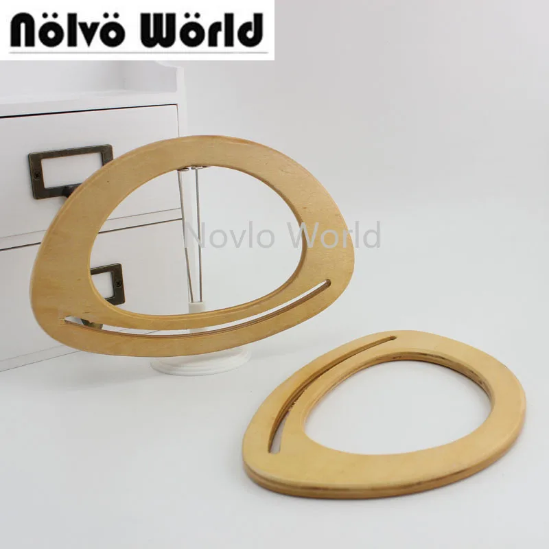 4 10 шт. ручка из натурального коричневого дерева 21 х14 см|bag handles|purse handleswooden bag handle |