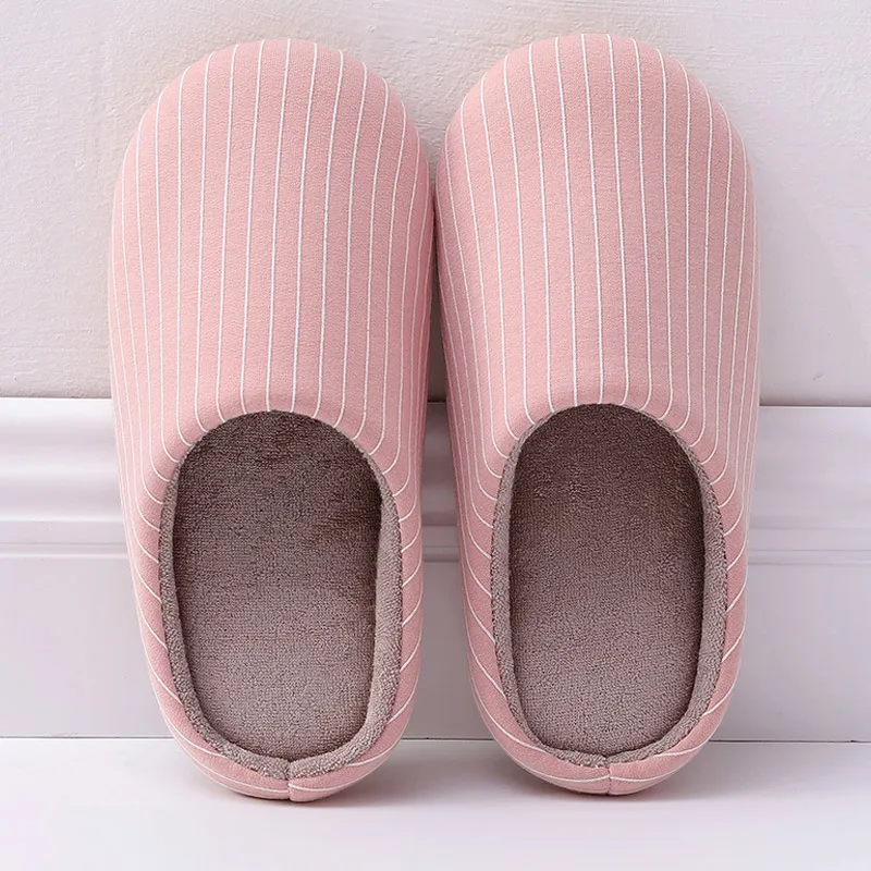 

Soft Sole Cotton Slipper Women Autumn Winter Indoor Couples House Flat Shoe Comfortable Warm Home Slippers Indoor Slides 2021