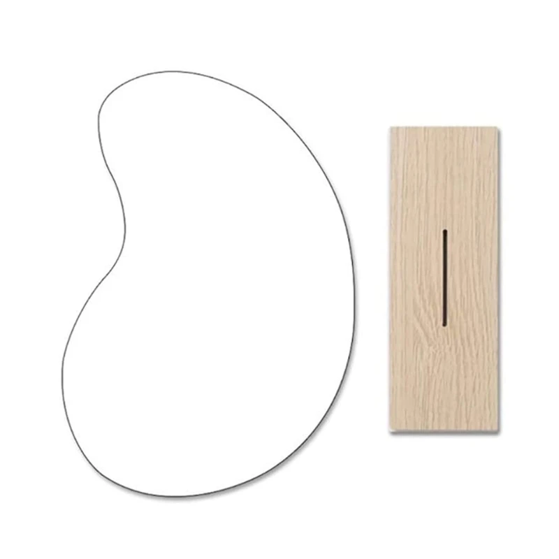 

Необычное утолщенное зеркало для макияжа с деревянной основой из Букового стекла