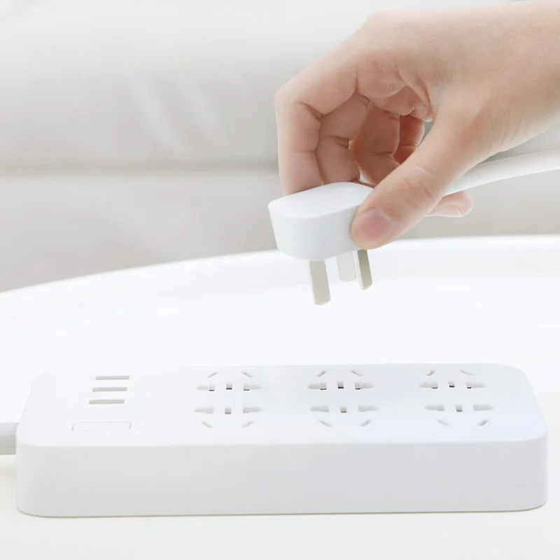 Оригинальный Xiaomi Smart power Strip 2.1A Быстрая зарядка 3 USB удлинитель розетка 6