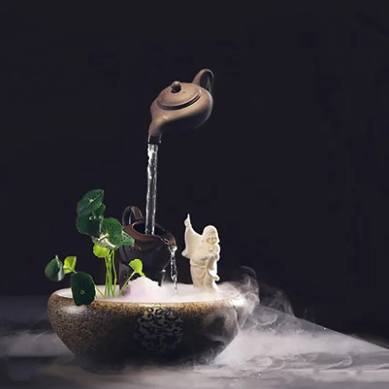 Настольная лампа для сада на открытом воздухе (с 2-шаговым чайник Керамика