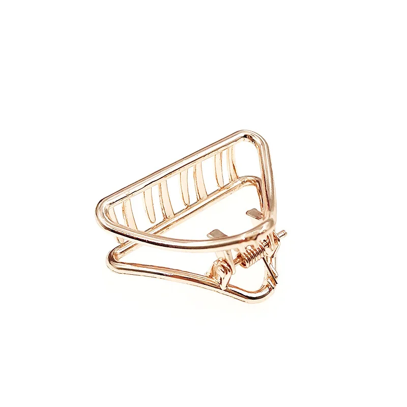 Женские Геометрические заколки для волос однотонные заколки-крабы в стиле ретро