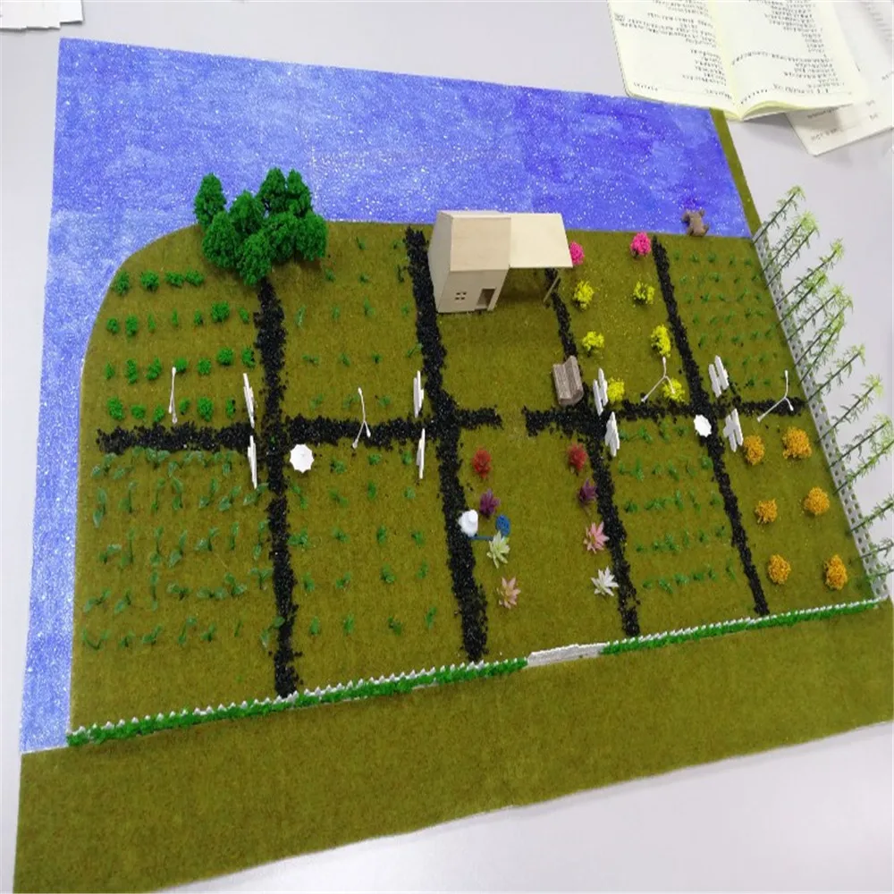 1 шт. 3 вида прозрачная модель лист с рисунком реки и цветения миниатюрный гибкий