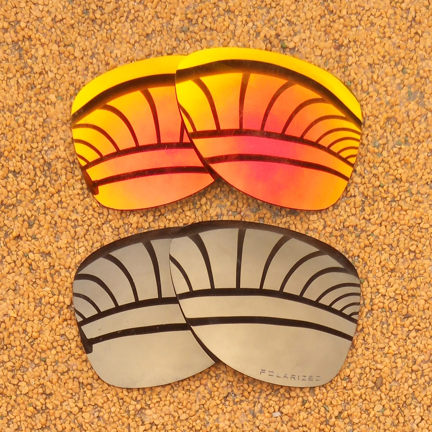 Оранжевые красные зеркальные и бронзовые Золотые Зеркальные поляризованные