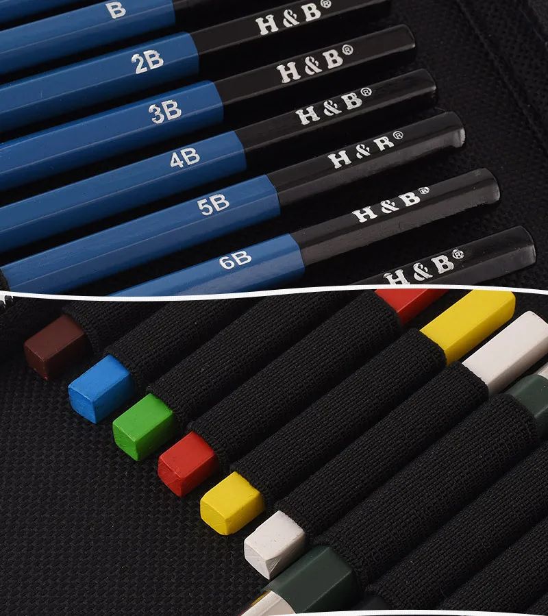 

Direct Art Stationery Set 51-Piece Sketch Color Pencil Painting Kit Water-Soluble Color Lead Suit Customization