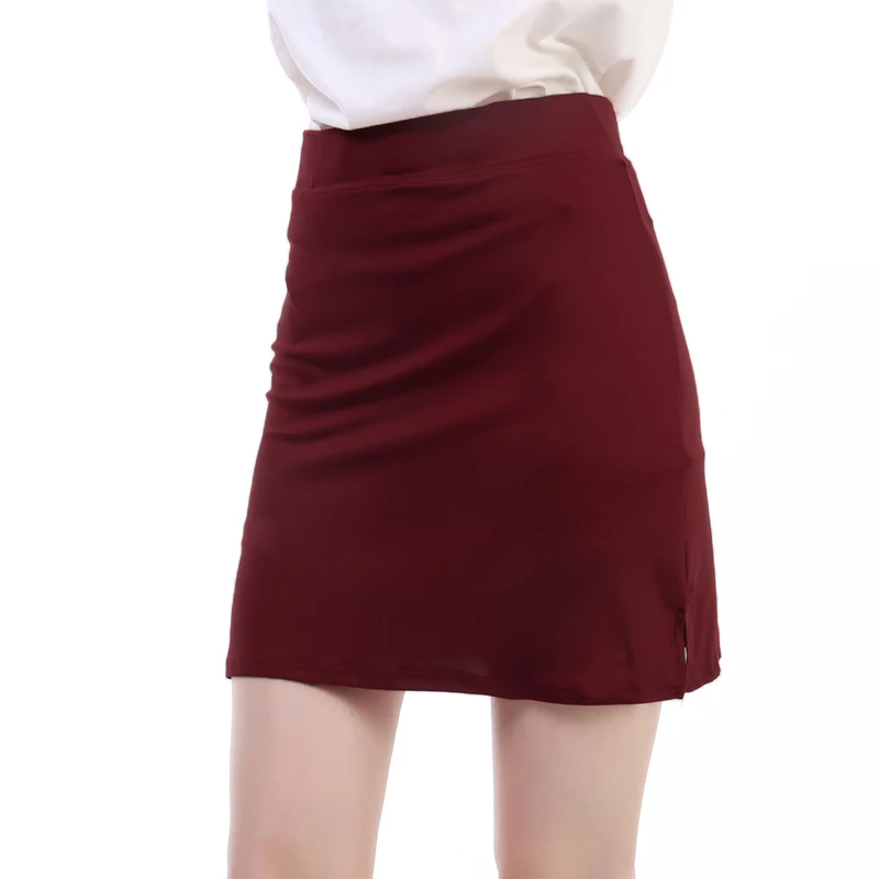 

Plus Size 4XL Summer Women Skirts Fake Two Pieces Shorts Skirts High Waist Casual Fitness Female A Line Skirts