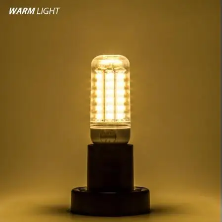 1 шт. Ce E27 E14 5730 5630 Smd Светодиодная кукурузная лампа переменного тока 220 В переменного тока 110 В 5 Вт 7 Вт 12 Вт 15 Вт 25 Вт 30 Вт 40 Вт 50 Вт светящийся Точечный светильник, светодиодный светильник - Испускаемый цвет: Warm white