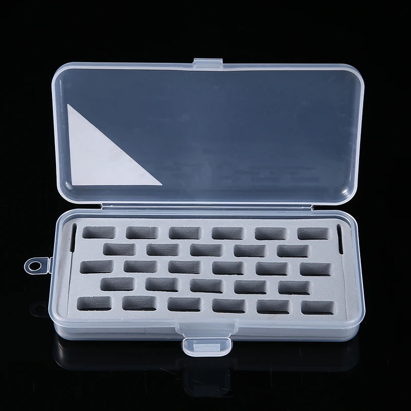 1pc Plastic 28 Spools Transparent Storage Organizer Sewing Bobbins Case Holder Machine Empty | Дом и сад