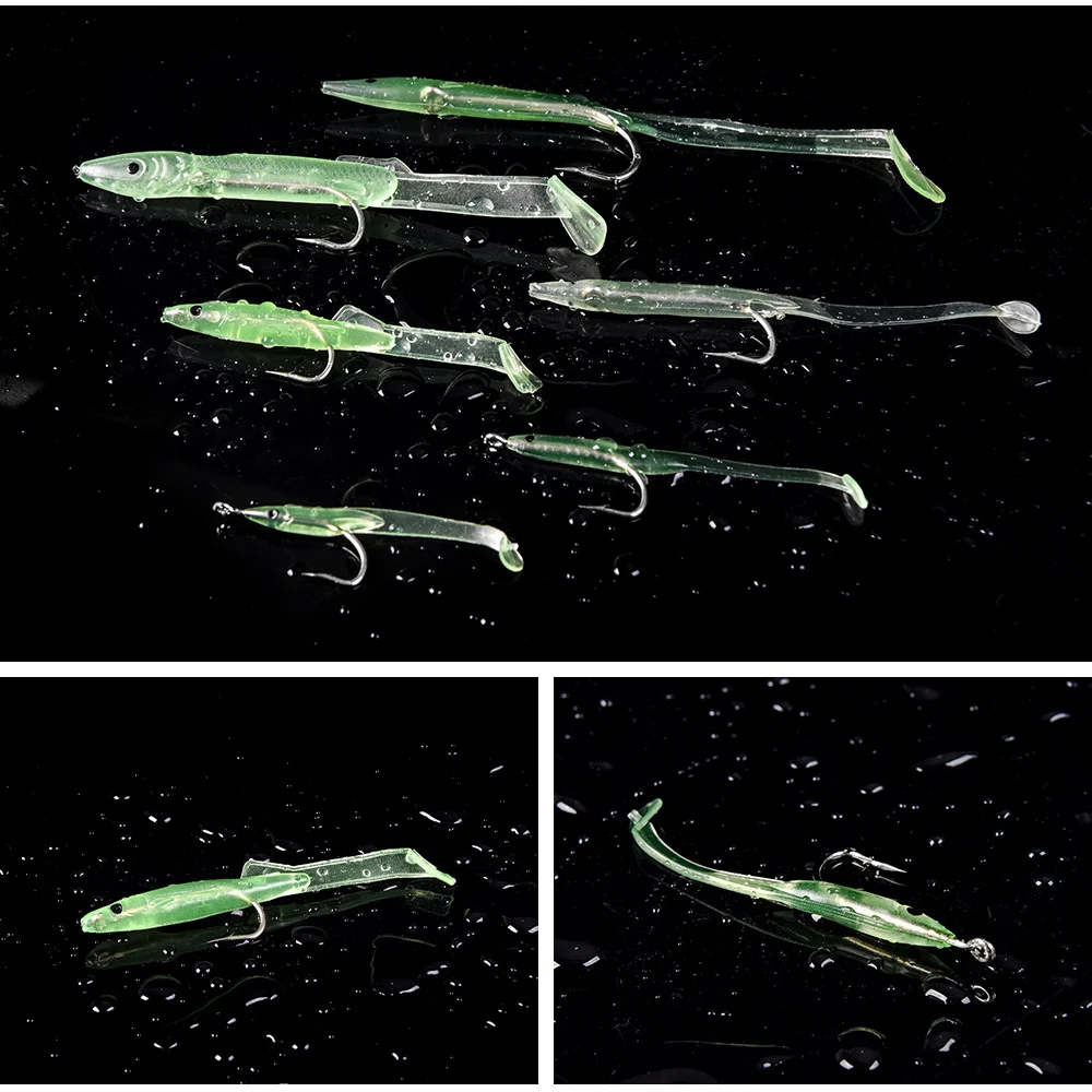 Olta 10 шт./компл. мягкие приманки для ловли рыбы один свиная шеда Easy Shiner от CrankBait