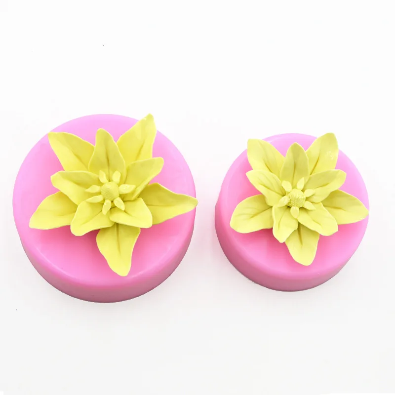 Новые инструменты для украшения тортов 3D Цветочная форма мыла маленькая