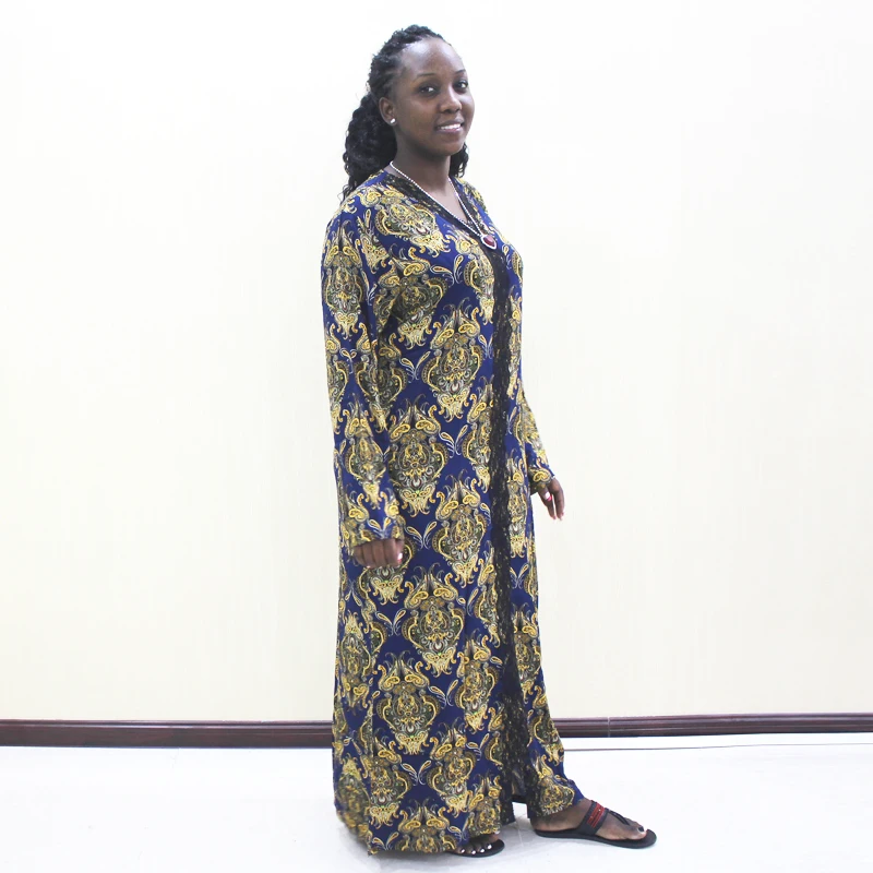 Африканский Дашики новейшая мода Элегантный 100% хлопок золотой принт африканская