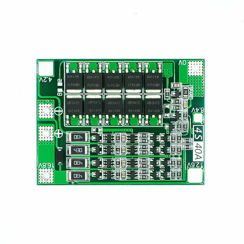 40A 18 1 V 4S литий ионный аккумулятор 18650 BMS Щит защиты печатной платы баланс