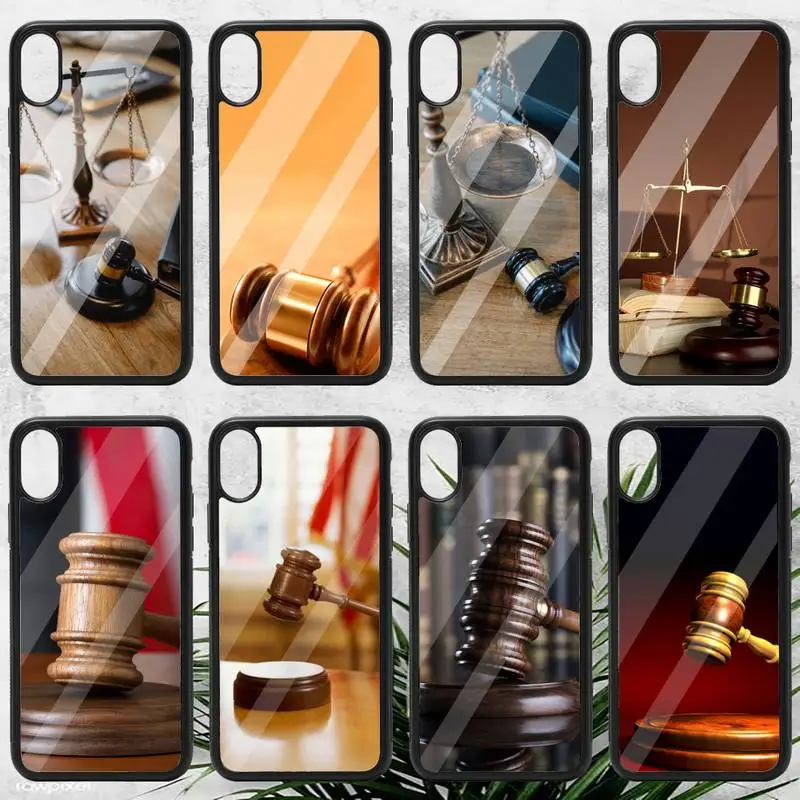 

Law Student Lawyer Judge Phone Case PC for iPhone 11 12 pro XS MAX 8 7 6 6S Plus X 5S SE 2020 XR