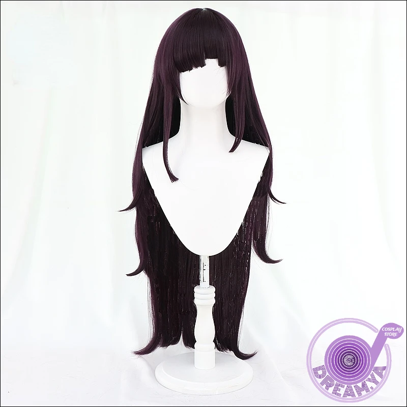 

Mikan Tsumiki парик для косплея Danganronpa темно-фиолетовый длинный Dangan Ronpa термостойкие синтетические волосы Хэллоуин вечевечерние НКА + шапочка для ...