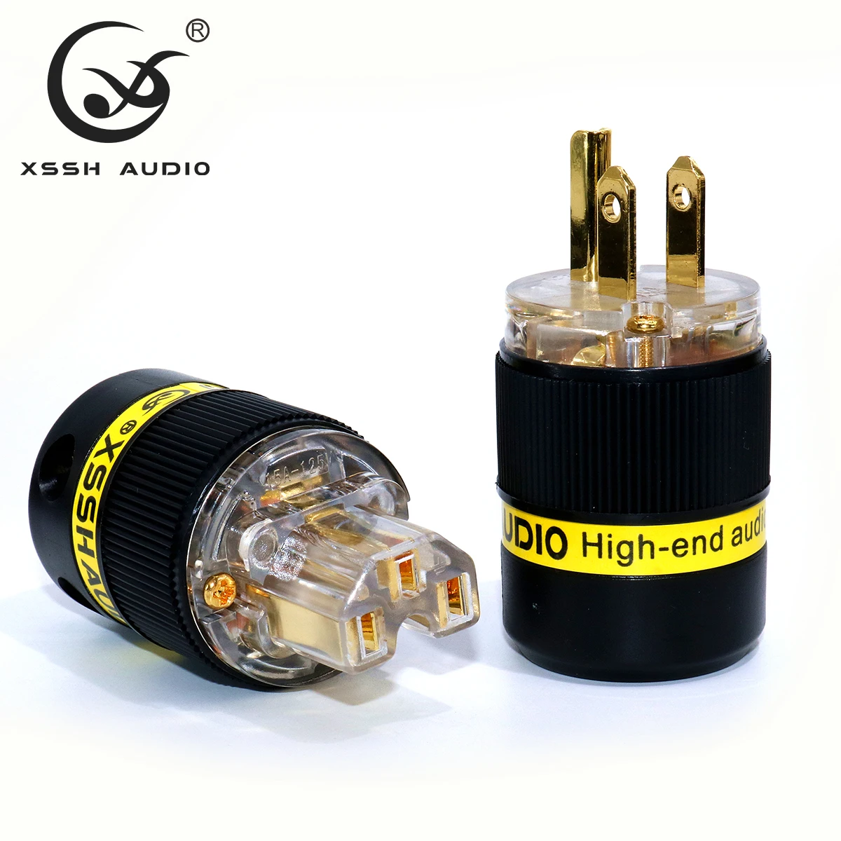 XSSH аудио йиво Hi Fi 3 булавки красные Чистая медь позолота родий Электрический
