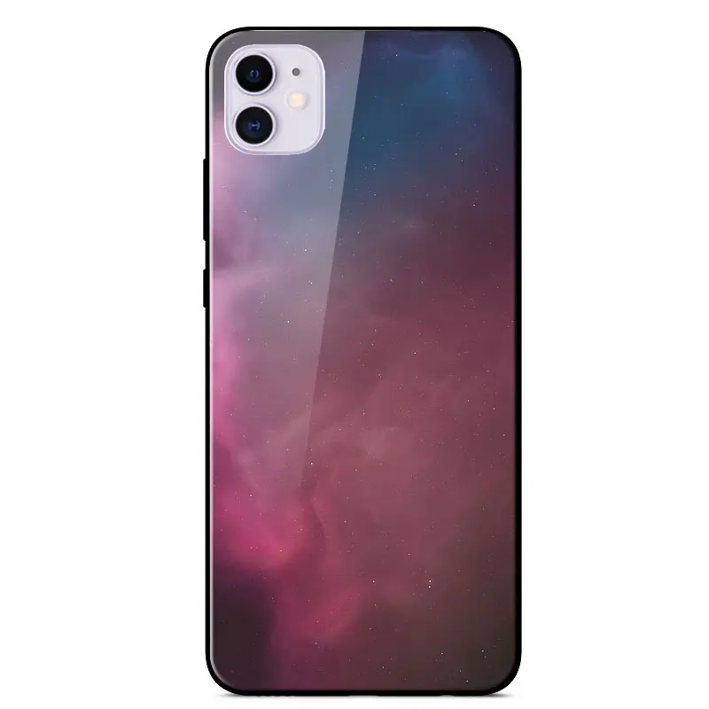 

Case For IPhone 12 Ultra Thin Tempered Glass Phone Case For IPhone 12 Pro Max Mini 11 Pro Max X XS Max XR 7 8 6 6S Plus SE Cover