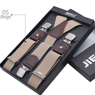 05 Deepeel 1 шт., 3,5*120 см, регулируемая эластичная Подвеска для взрослых, мужские ремни y-образной формы, Эластичные подтяжки, 3 зажима, подтяжки для штанов - Цвет: 05