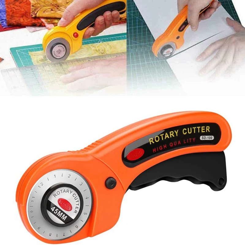 Rotary Cutter DIY Arts Crafts Cutting Cloth Tool Patchwork Roller Wheel Knife Sewing Accessories Quilting Fabric Leather Cutting