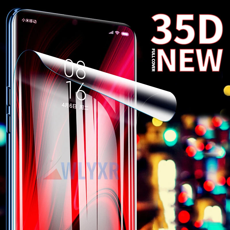 Новый 35D протектор экрана для Xiaomi Redmi Note 7 7S 5 6 7A K20 Pro Go mi 9 CC9 8 Lite Гидрогелевая пленка