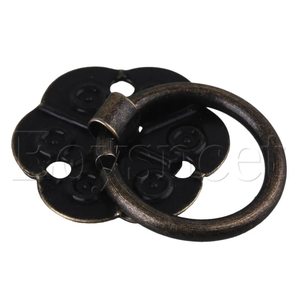 Винтажная шкатулка для ювелирных изделий железные ручки с цветком сливы 5 шт.