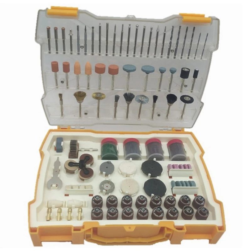 

Rotary Tool Accessories Kit 302 Pieces 1/8-Inch Diameter Shanks Universal Fitment For Easy Cutting, Grinding, Sanding